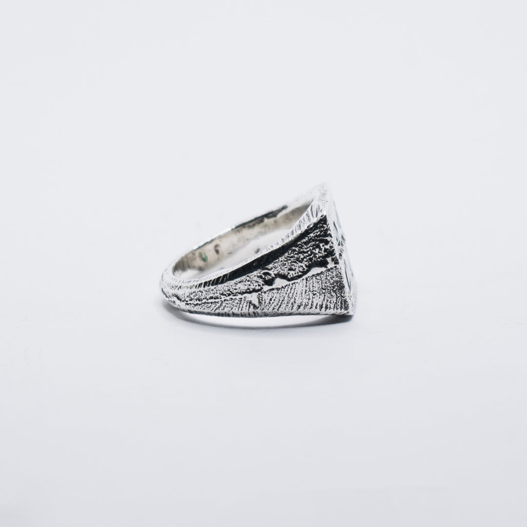 Square Signet 4 Stones #2 Size N 1/2