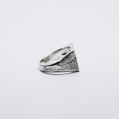 Square Signet 4 Stones Size R