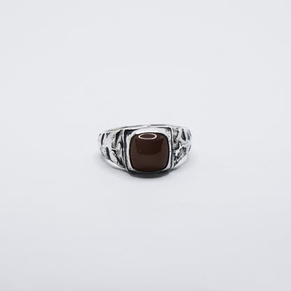 Carnelian Square Signet Size R