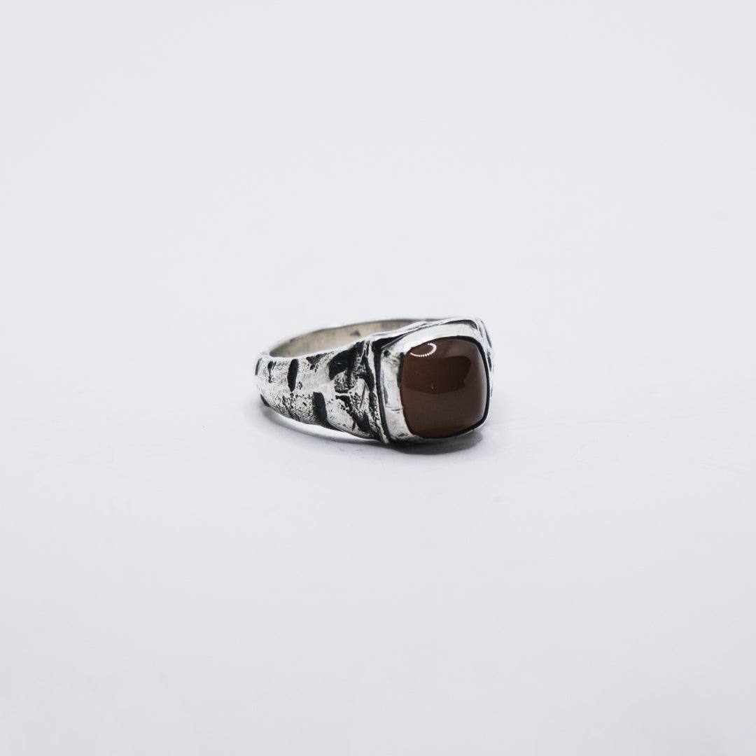 Carnelian Square Signet Size R