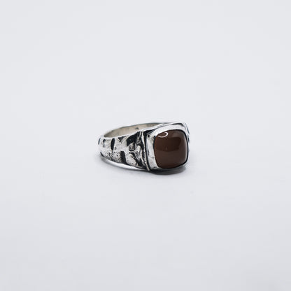 Carnelian Square Signet Size R