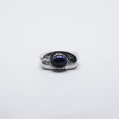 Oval Amethyst Signet Size Q 1/2