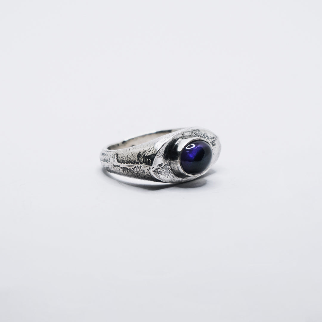 Oval Amethyst Signet Size Q 1/2